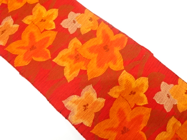 花模様織り出し名古屋帯